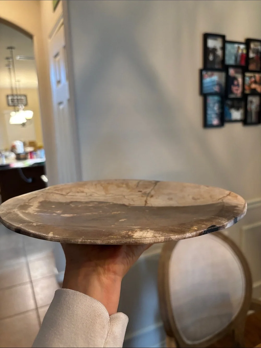 Large Petrified Wood Charcuterie West Elm MSRP $ 120 Never Used